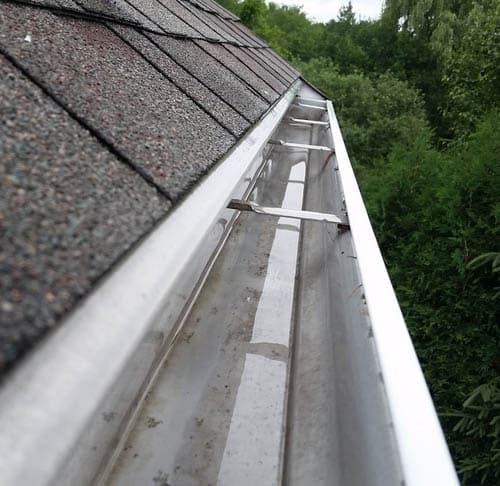 Home with pristine guttering